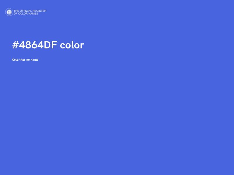 #4864DF color image