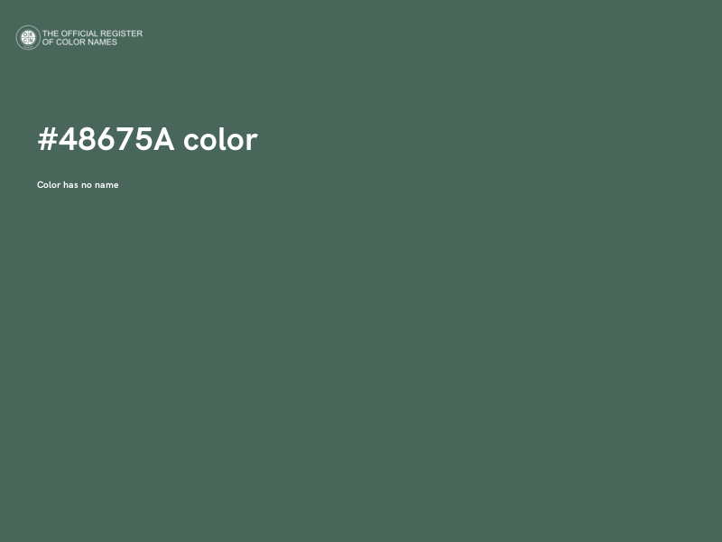 #48675A color image