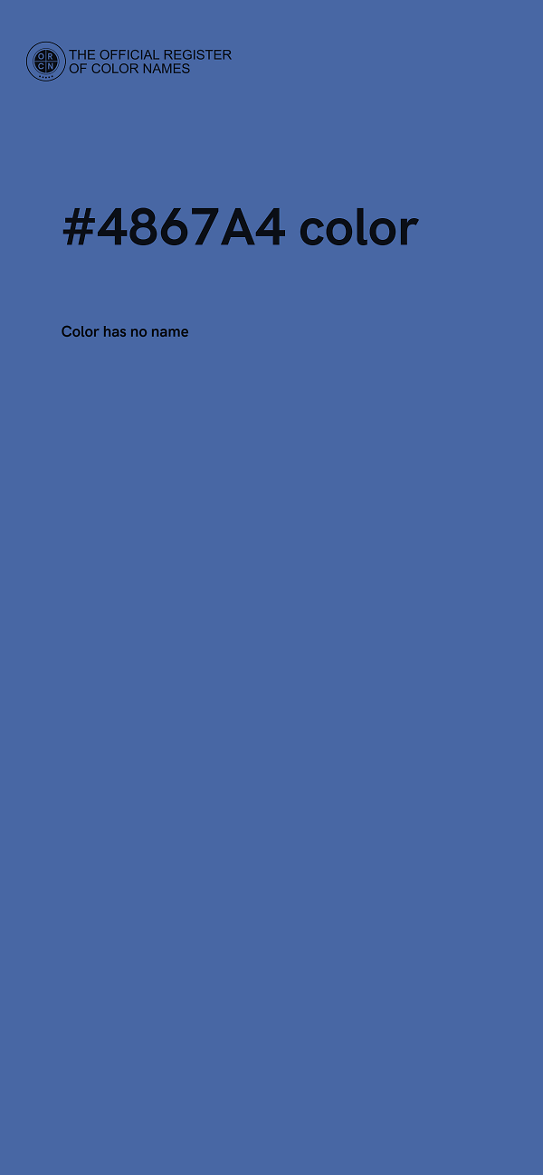 #4867A4 color image