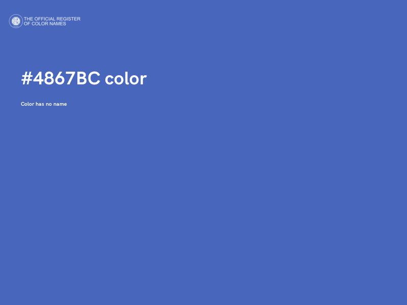 #4867BC color image