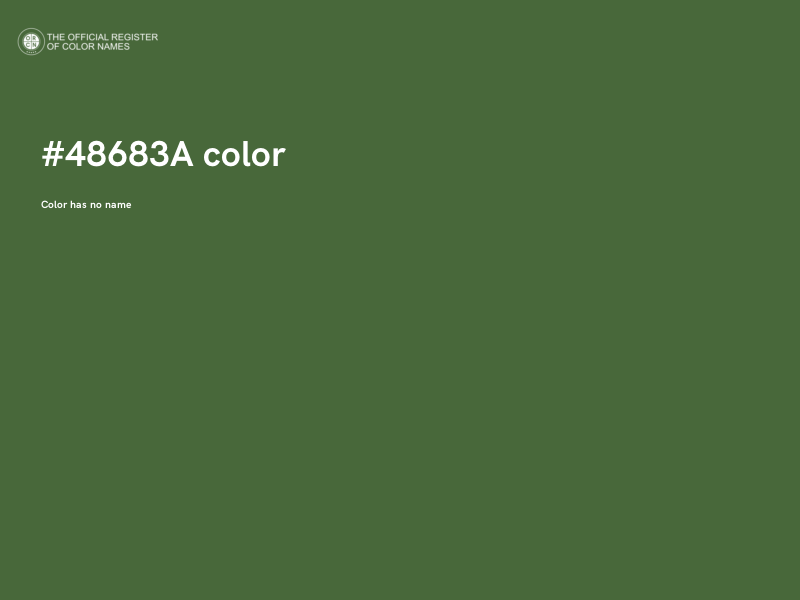 #48683A color image