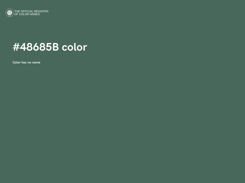 #48685B color image
