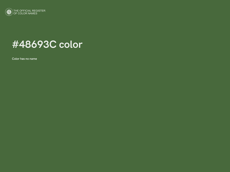 #48693C color image