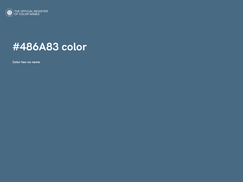 #486A83 color image