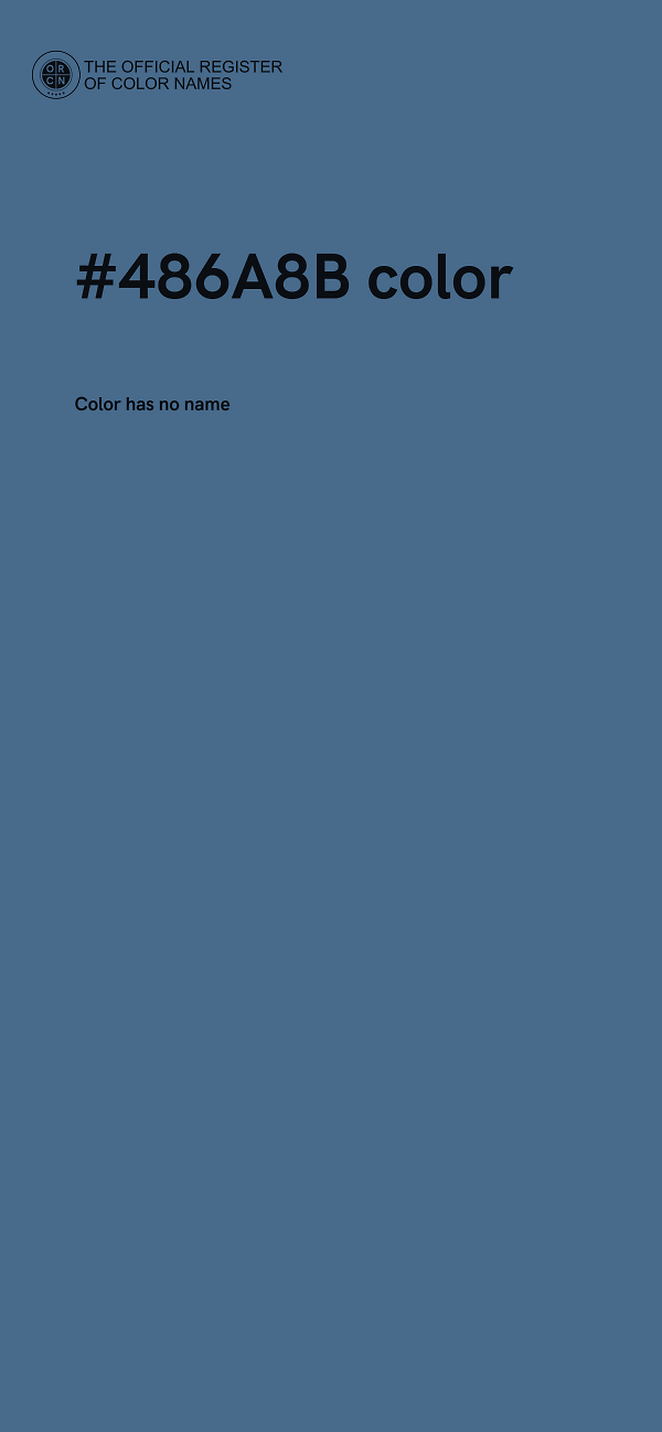 #486A8B color image