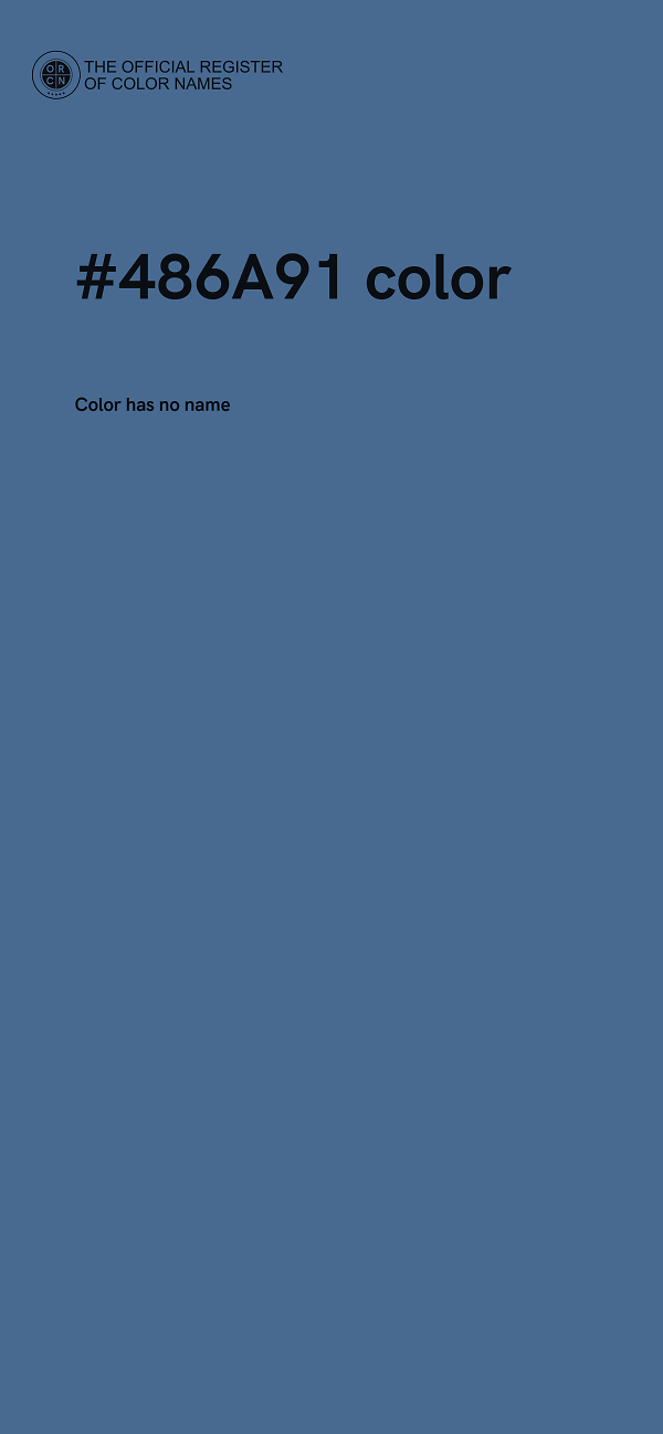 #486A91 color image