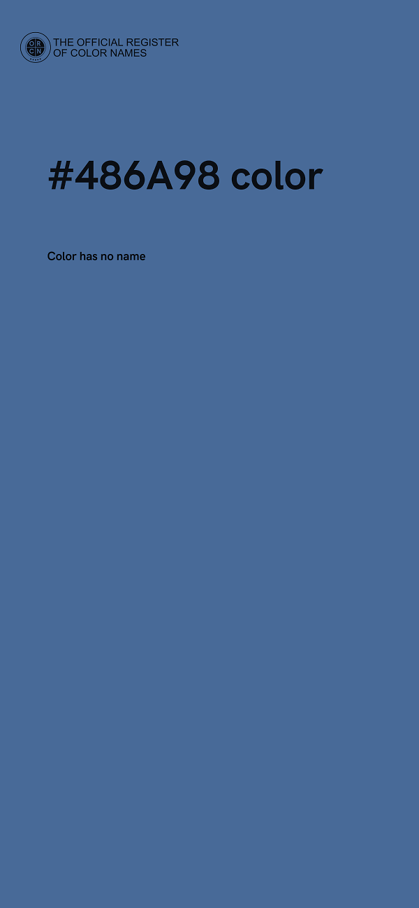#486A98 color image
