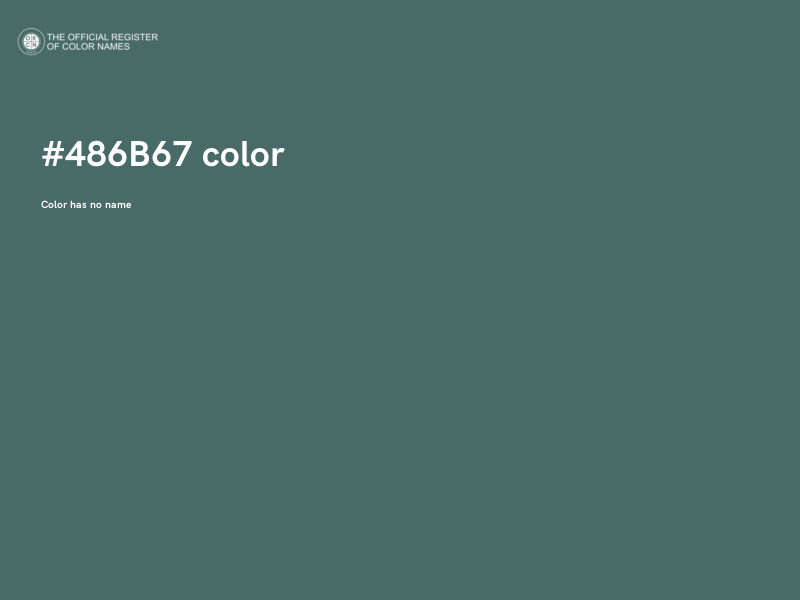 #486B67 color image