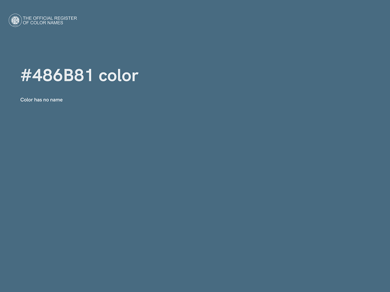 #486B81 color image