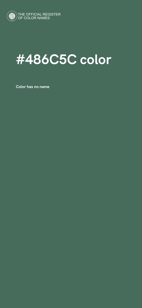 #486C5C color image