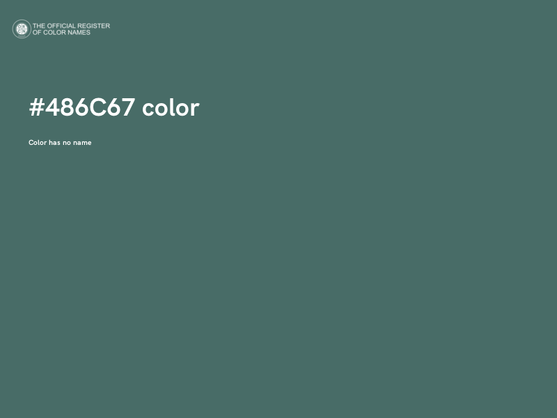 #486C67 color image