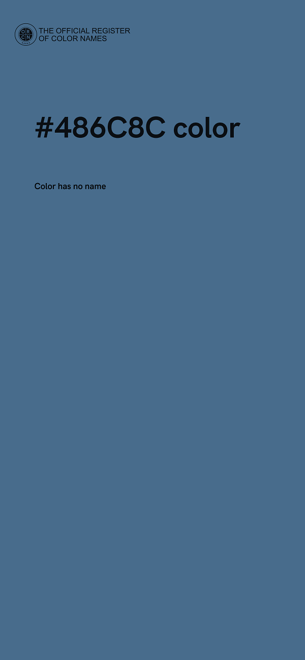 #486C8C color image