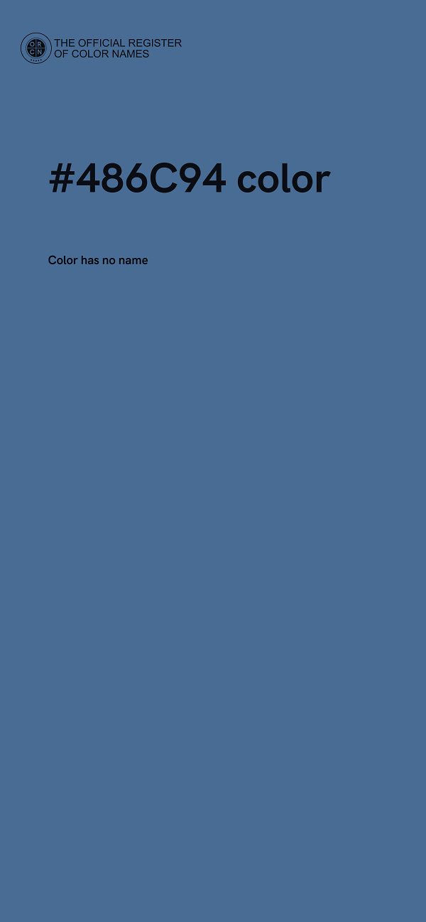 #486C94 color image