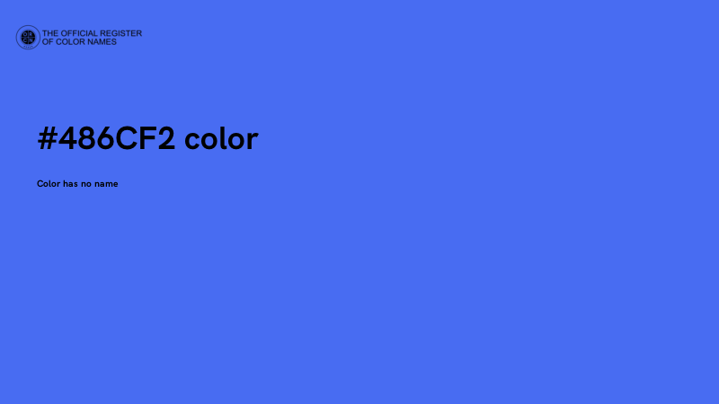 #486CF2 color image