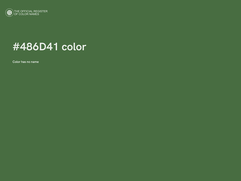 #486D41 color image