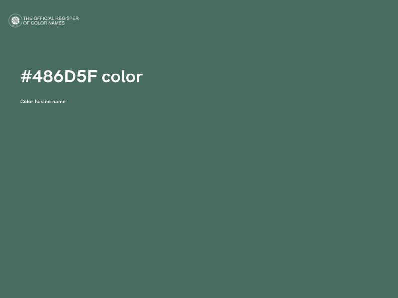 #486D5F color image
