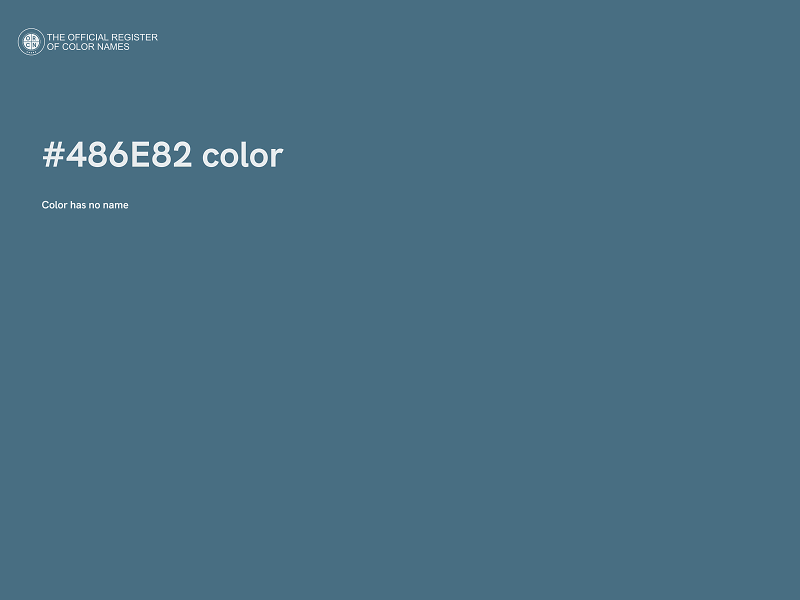 #486E82 color image
