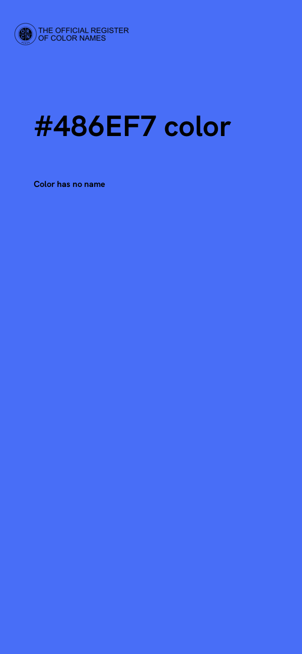 #486EF7 color image