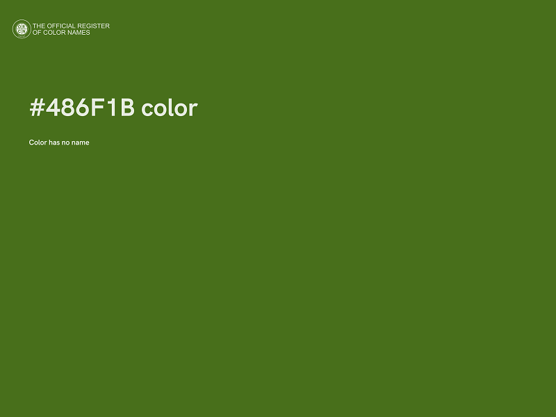 #486F1B color image