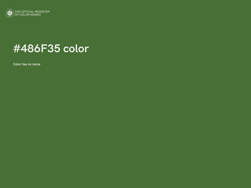 #486F35 color image