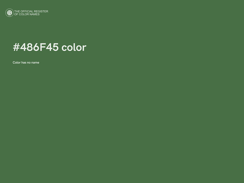 #486F45 color image