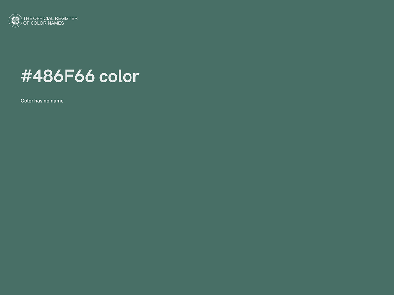 #486F66 color image
