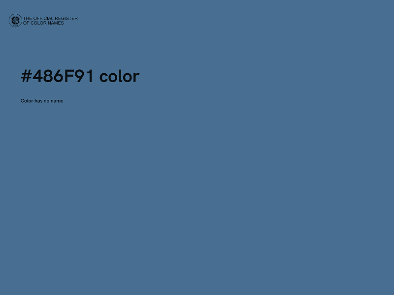 #486F91 color image