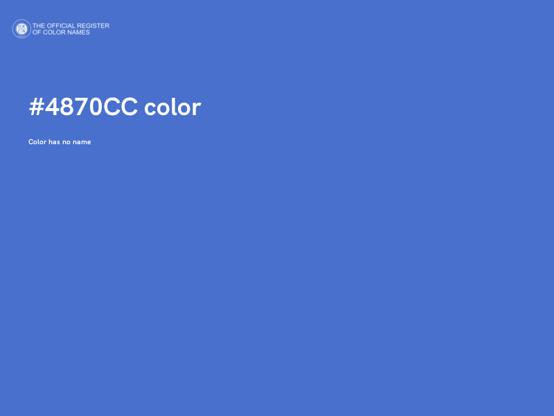 #4870CC color image