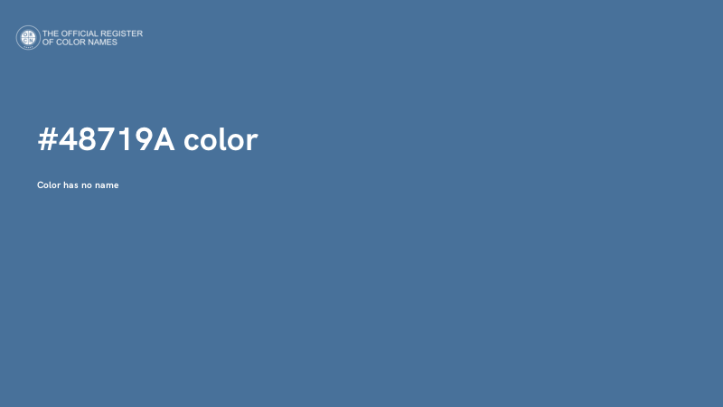 #48719A color image