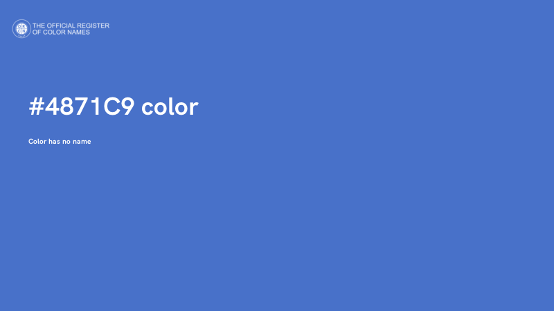 #4871C9 color image