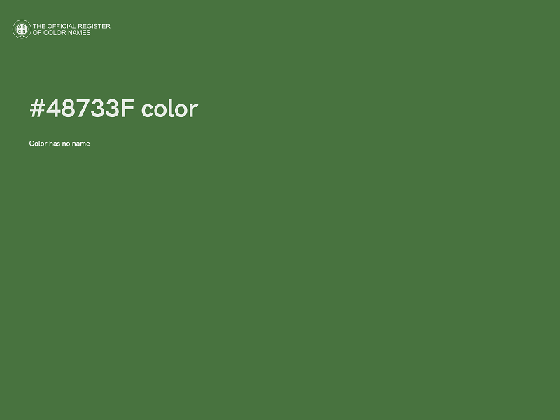 #48733F color image