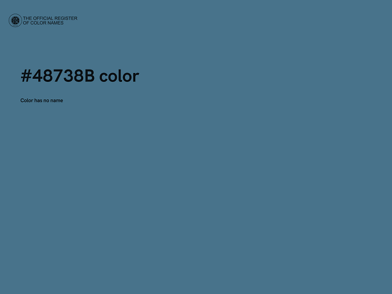 #48738B color image