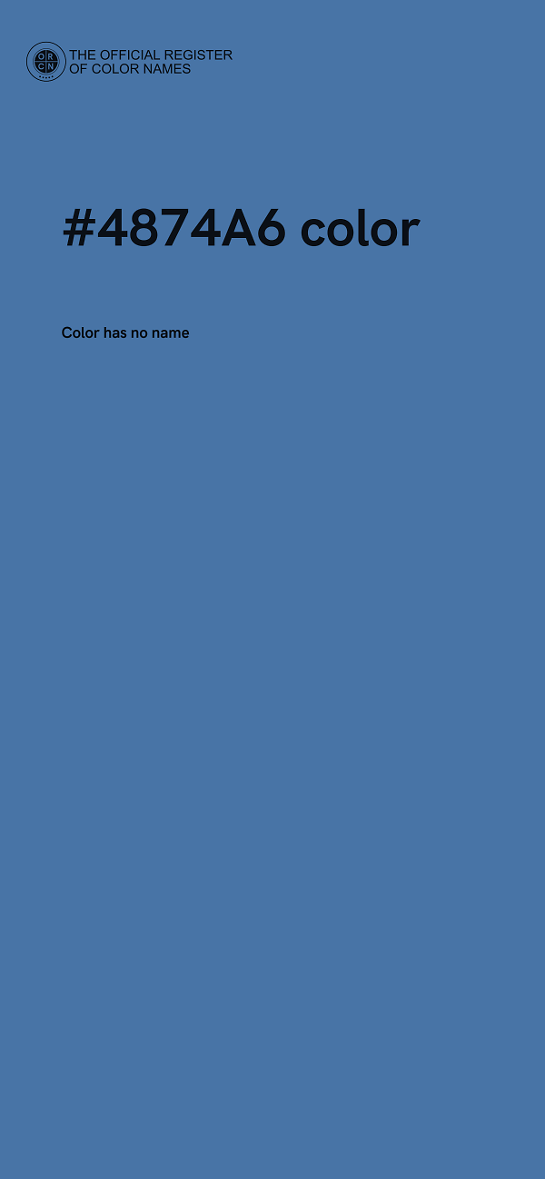 #4874A6 color image