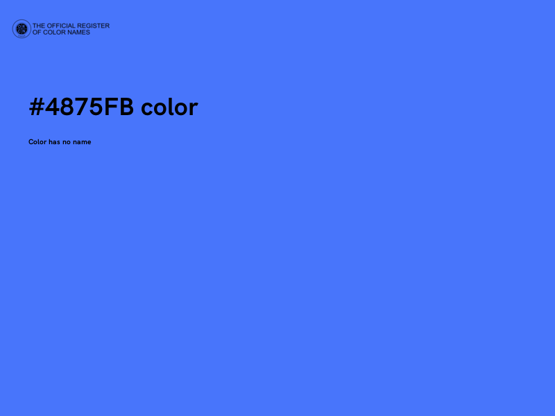 #4875FB color image