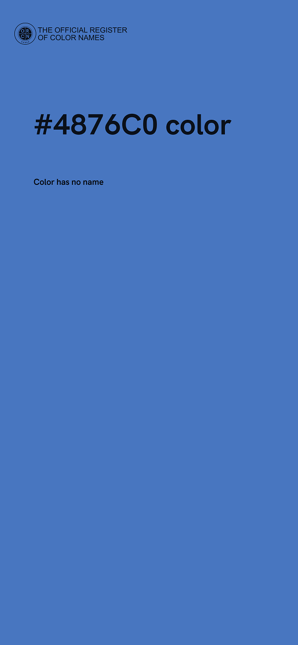 #4876C0 color image