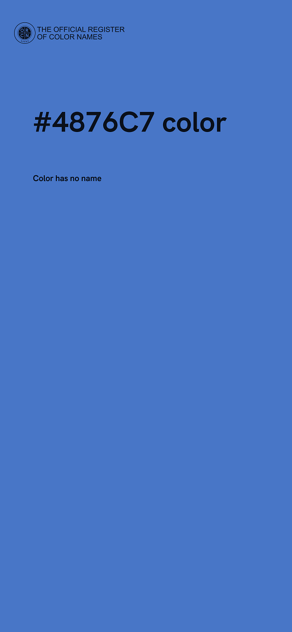 #4876C7 color image