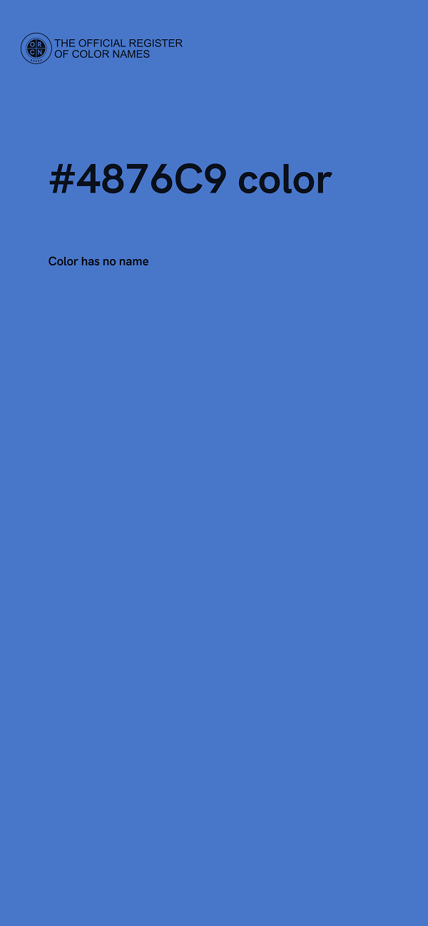 #4876C9 color image