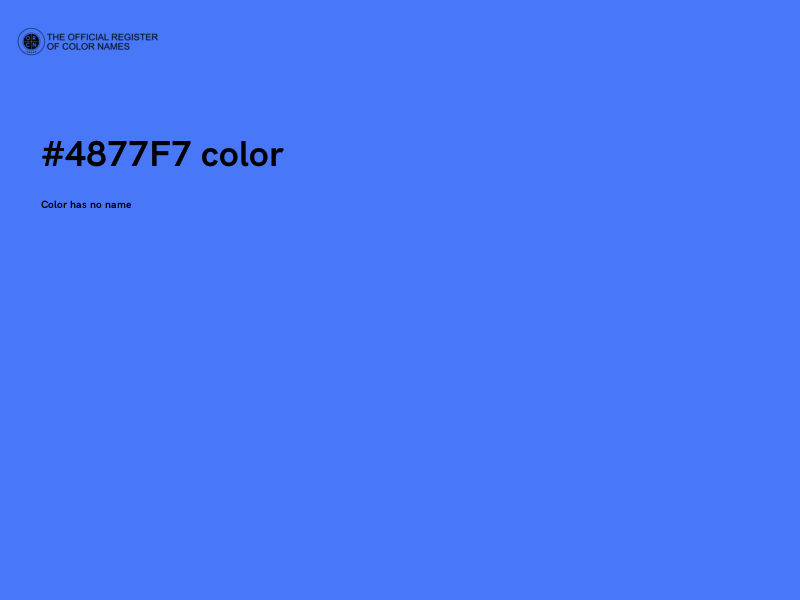 #4877F7 color image