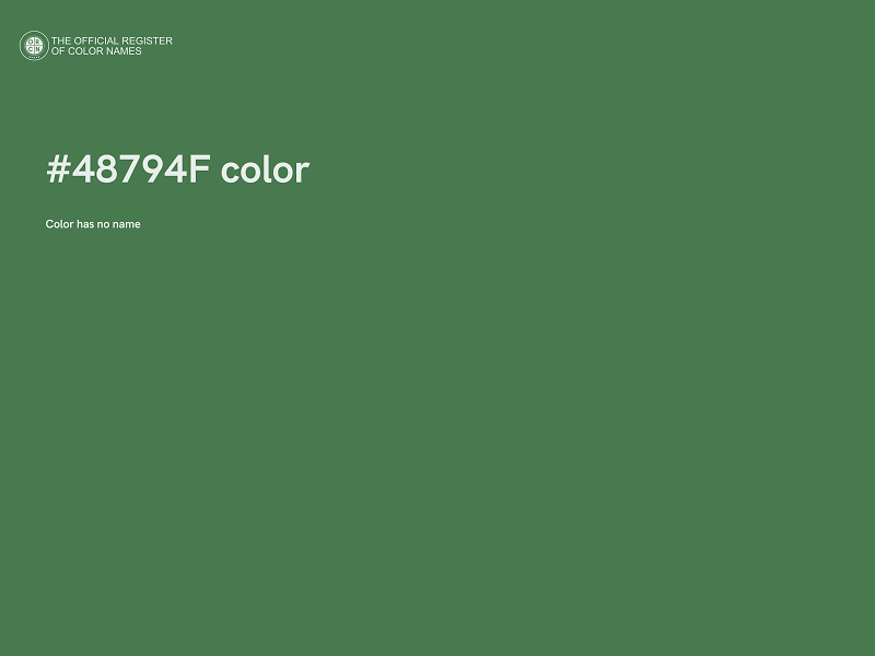 #48794F color image