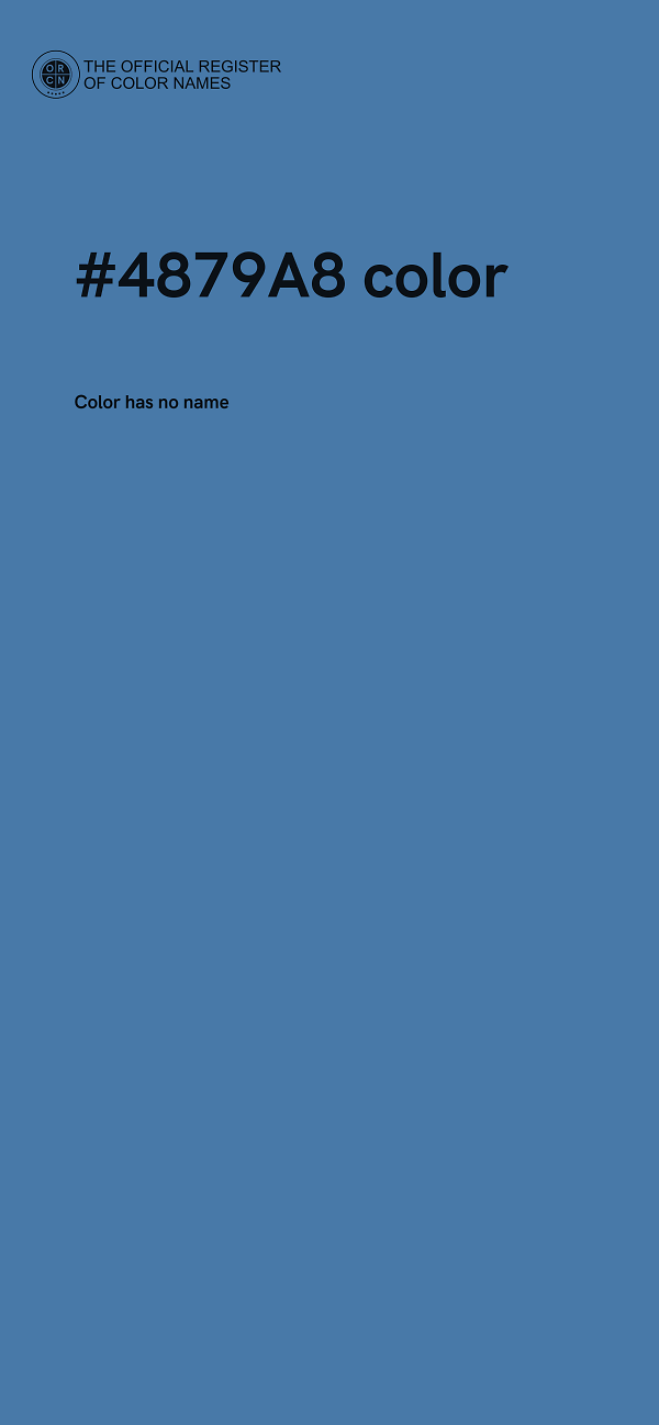 #4879A8 color image