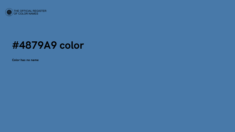 #4879A9 color image