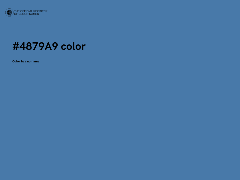#4879A9 color image