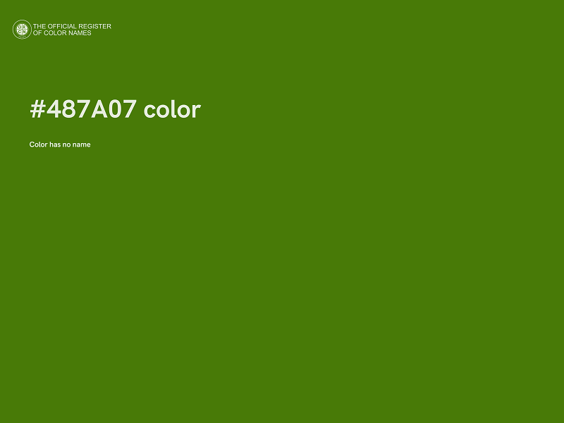 #487A07 color image