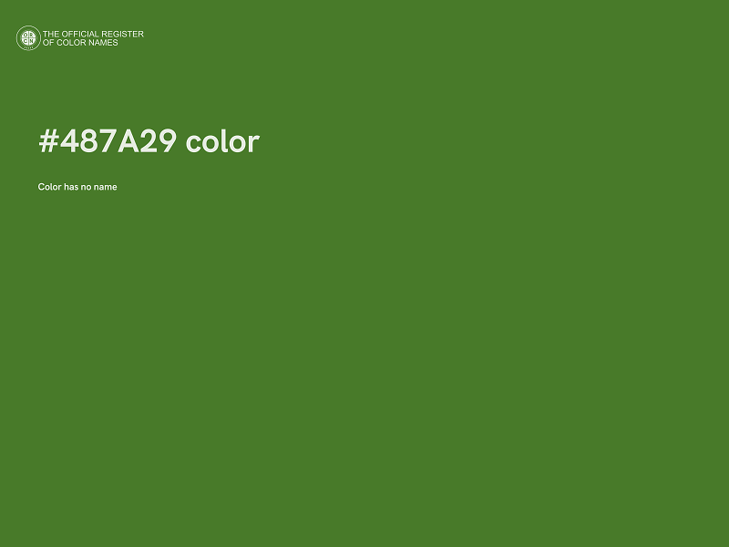 #487A29 color image