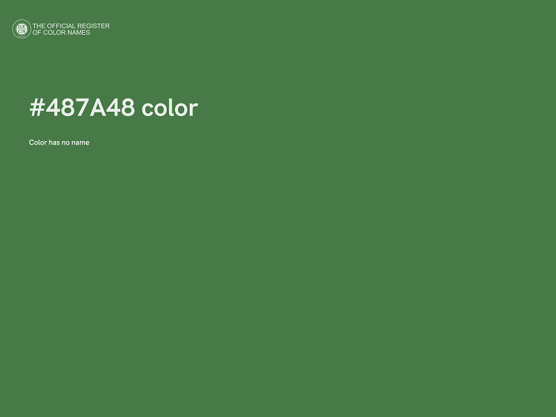 #487A48 color image
