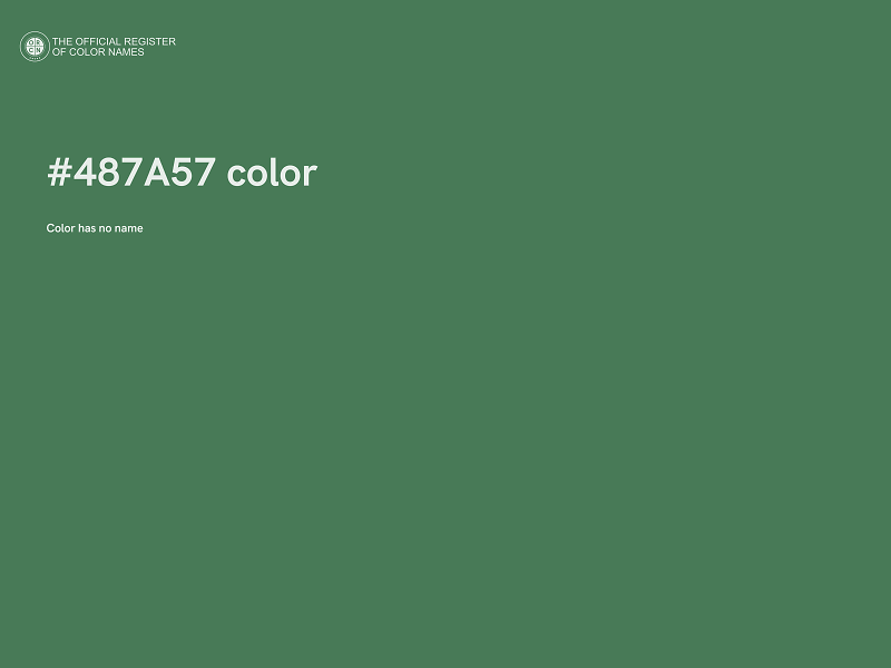 #487A57 color image