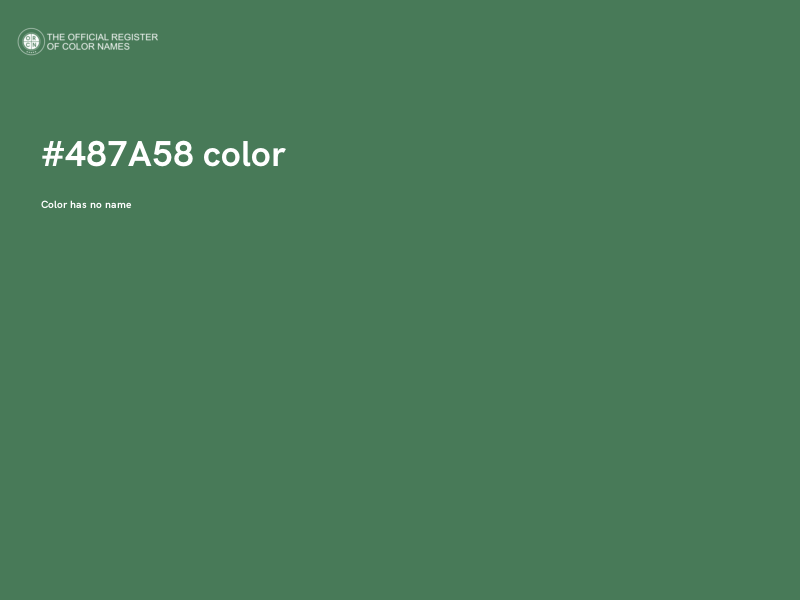 #487A58 color image