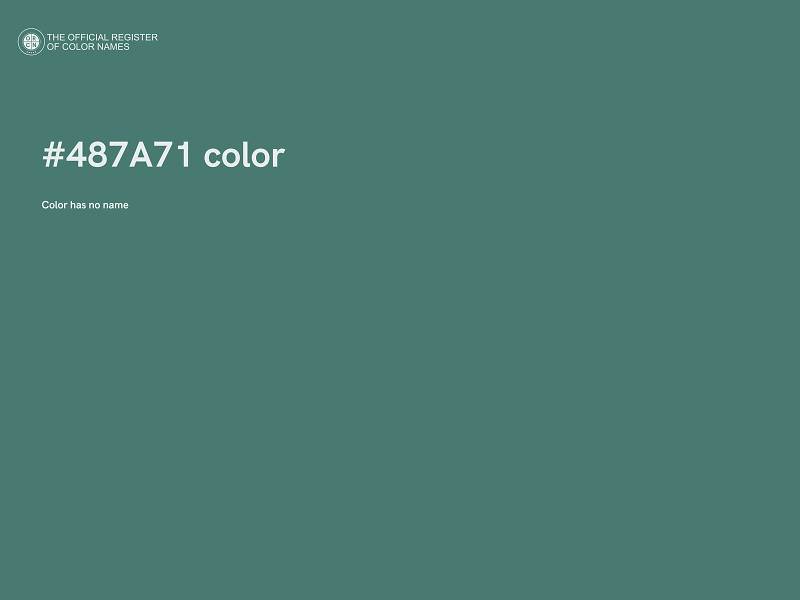 #487A71 color image