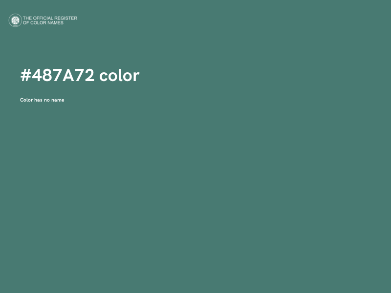 #487A72 color image