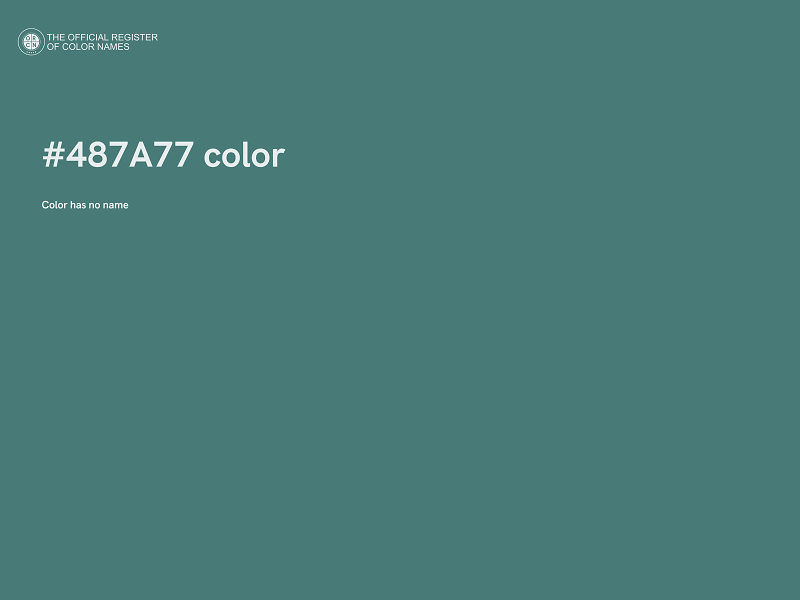 #487A77 color image